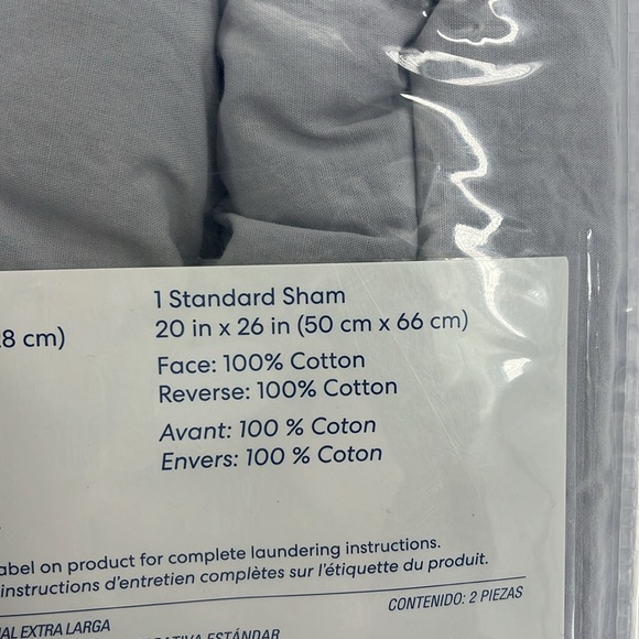 SIMPLY ESSENTIAL Garment Washed Comforter Set Twin XL Microchip Grey - Picture 8 of 12